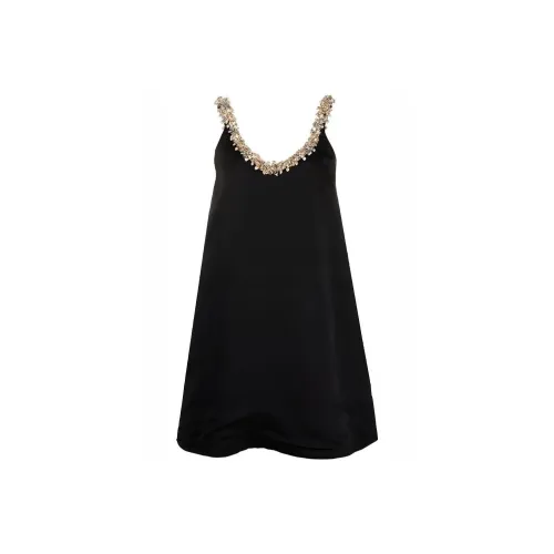 Lanvin Черные Женские Платья без рукавов