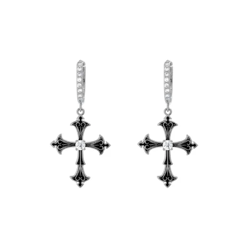 Серьги с камнями "Кончик пальца" из меди женские