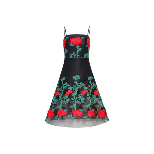 CHICCO MAO Черные Женские Платья без рукавов