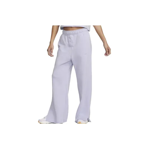 NIKE Светло-фиолетовые Женские Вязаные Тренировочные Брюки