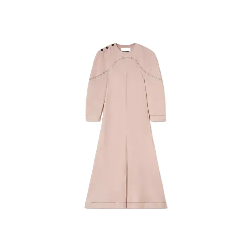 JIL SANDER Розовые Женские Длинные Платья с Рукавами