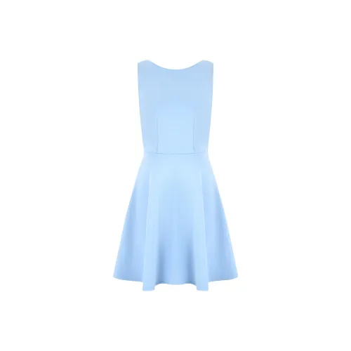HOUSE OF NIGHTFLY 'U Уличный Sporty' Эластичность Труба Юбка Платье Женские Небесно-голубой