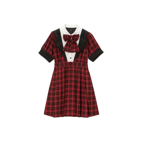 Dear my love Red Женские Короткие Платья с Рукавами