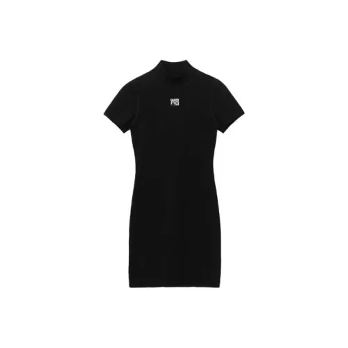 alexander wang Black Женские Короткие Платья с Рукавами