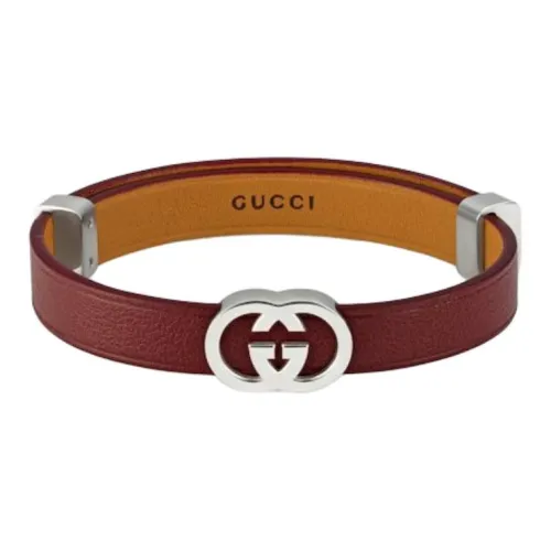 GUCCI Серебряные Браслеты Унисекс Красный