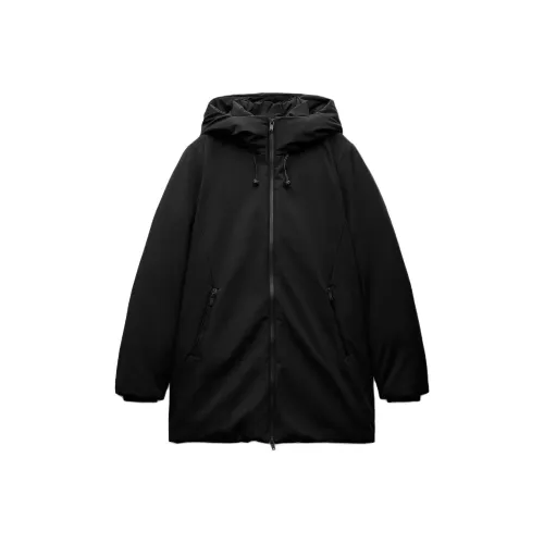 ZARA Пуховая куртка Женская Черная