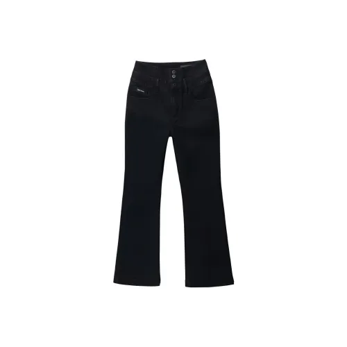 ABLE JEANS Женские Выстиранный Черный