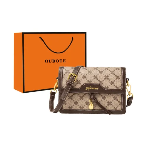 OUBOTE PVC Сумка через плечо Стандартная Женская Кофейная и Хаки