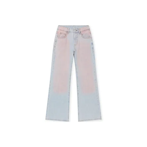 BONELESS Cut Jeans Women's Pink Blue