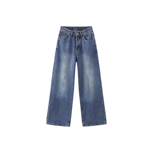 CUBIC Прямой крой Джинсы Утолщенные Женские