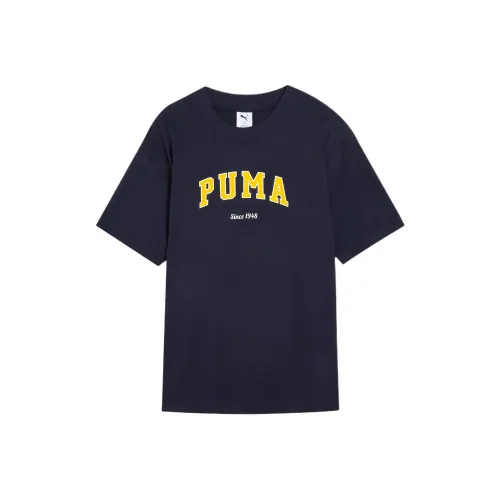 PUMA Varsity T Рубашка Мужская Морской Синий