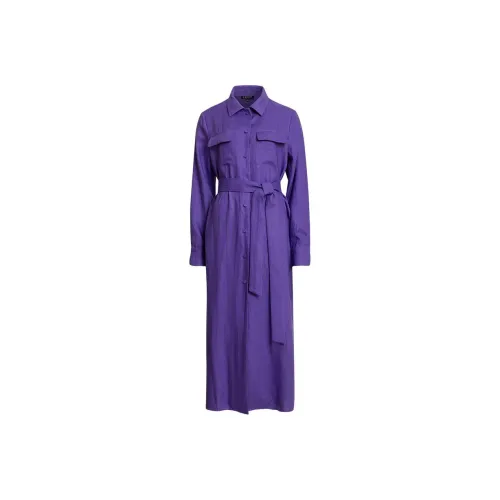 LIZZY Длинное платье с длинными рукавами женское фиолетовое