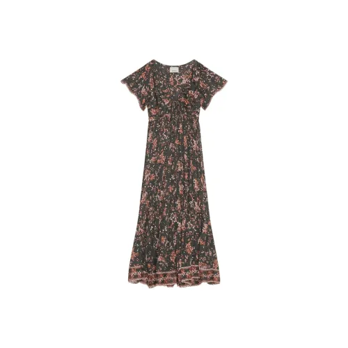 ISABEL MARANT Черное Женское Короткое Платье с Рукавами