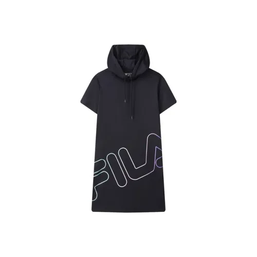 FILA Легендарный синий Женские Платья с коротким рукавом