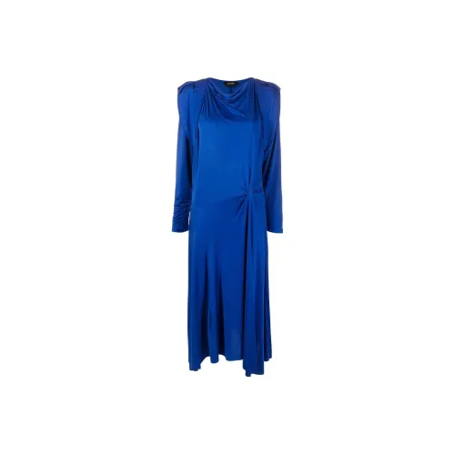ISABEL MARANT Blue Женские Длинные Платья с Рукавами