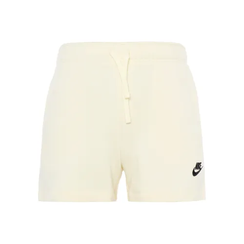 NIKE Экрю Женские Повседневные Шорты