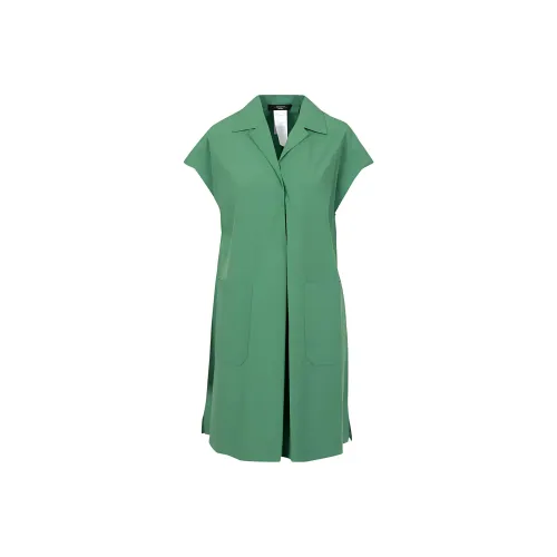 WEEKEND MaxMara Армейский зеленый Женские Платья с коротким рукавом