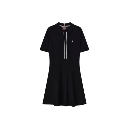FILA Легендарный синий Женские Платья с коротким рукавом