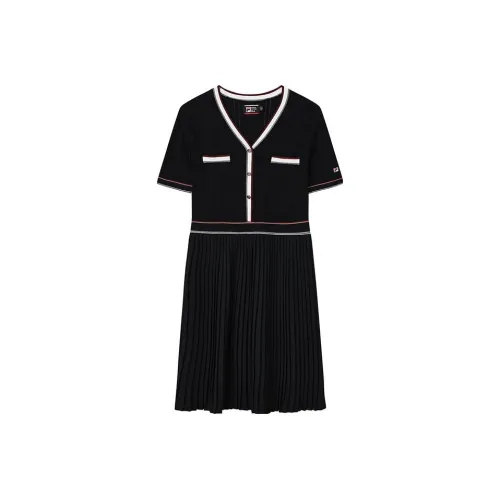 FILA Короткий рукав Платье Женское Легенда Синий