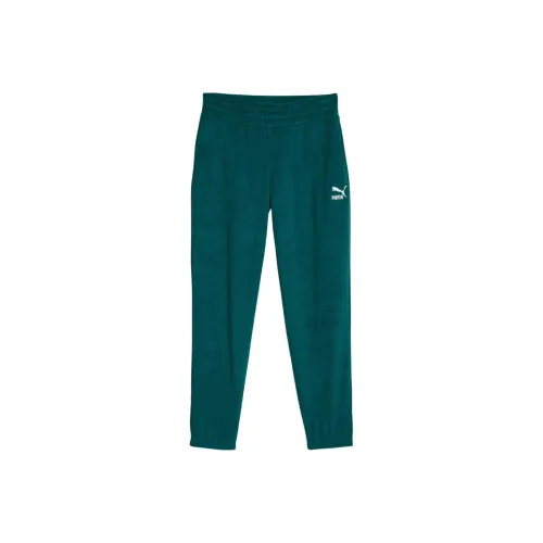 PUMA Classics Fleece Sweatpants Зеленые Женские Вязаные Тренировочные Брюки