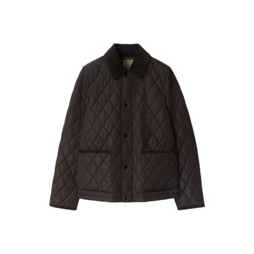 Burberry Хлопковый пуховик женский темно-коричневый