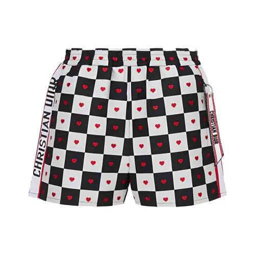 Dior Quarterly New Products Черно-белая клетка Женские Повседневные шорты