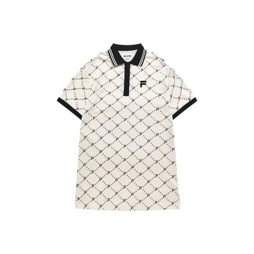 FILA FUSION FOB series Короткий рукав Платье Женское Цвет лактозы