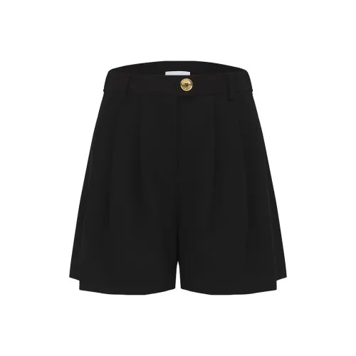 MOSCHINO Черные Женские Повседневные Шорты