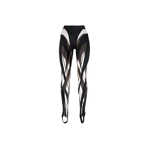 Mugler Черные Женские Леггинсы