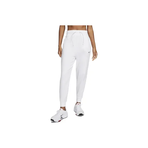 NIKE Белые Женские Вязаные Тренировочные Брюки