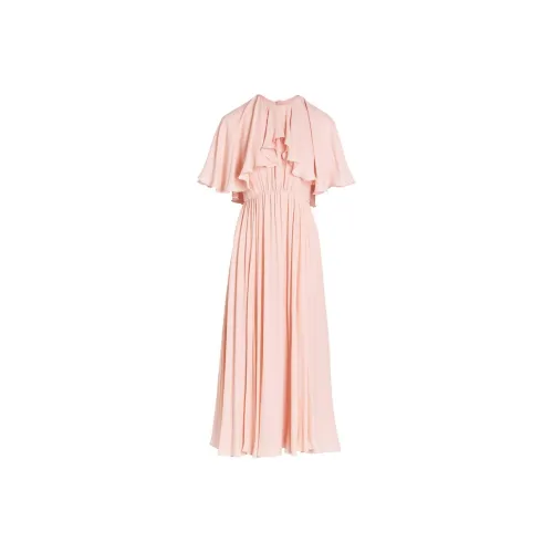 Giambattista Vall Розовый Женские Короткие Платья с Рукавами