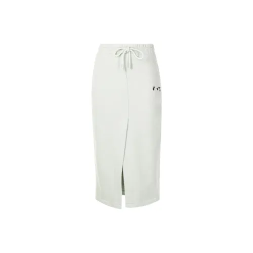 Off Белый FW21 Экрю Женские Вязаные Длинные Юбки