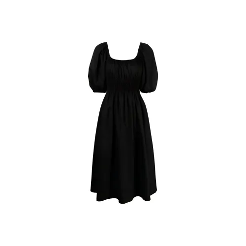 ACLER Black Женские Короткие Платья с Рукавами