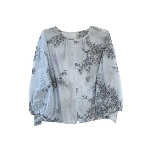 OUBO Синие Женские Рубашки