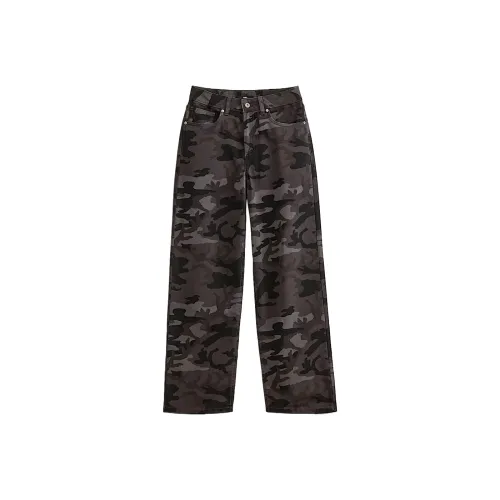 Vans Sirelle 5 Повседневные брюки Женские Черный Серый Камуфляж