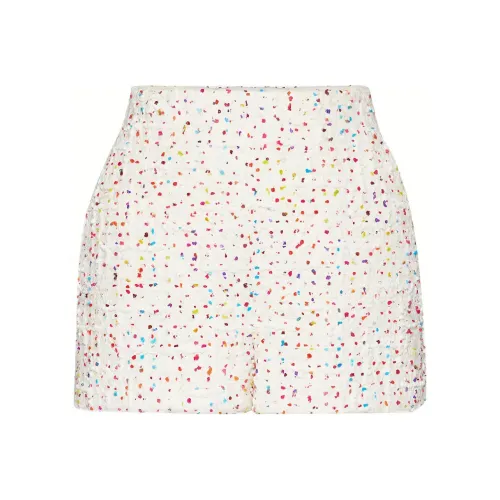 Valentino Экрю Женские Повседневные Шорты