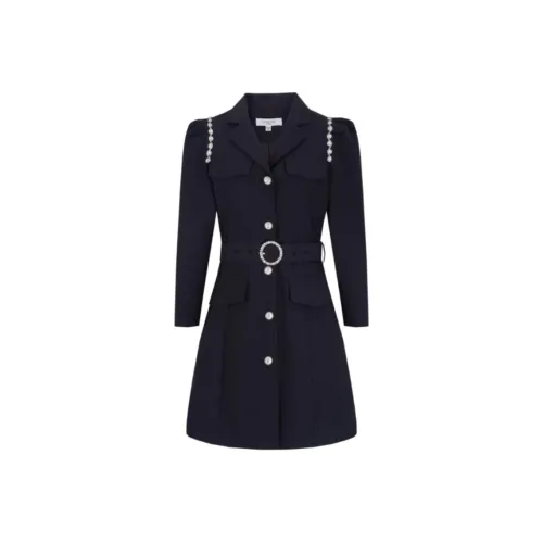 Anmani Длинное платье с длинными рукавами женское черное