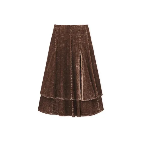 LOEWE FW23 Denim Long Skirt Women's