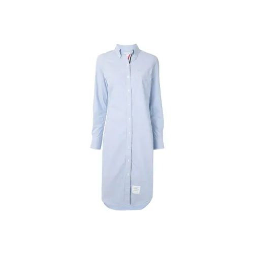 THOM BROWNE Blue Женские Длинные Платья с Рукавами