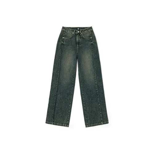 Lee совместный модель SS25 Джинсы Женские Винтаж Темно-синий