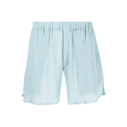 Ludovic De Saint Sernin Light Blue Men's Casual Shorts Ludovic De Saint Sernin Светло-голубые Мужские Повседневные Шорты