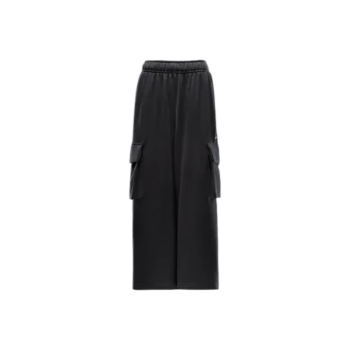 nike Sportswear Low Step Шов OVERSIZED French Terry Повседневные Брюки Женские Черный