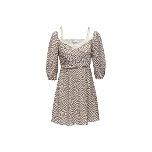 Only HF4 Madame AOP Print Женские Короткие Платья с Рукавами
