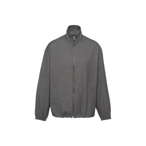 PRADA FW23 Куртки и Пальто Мужской Серый