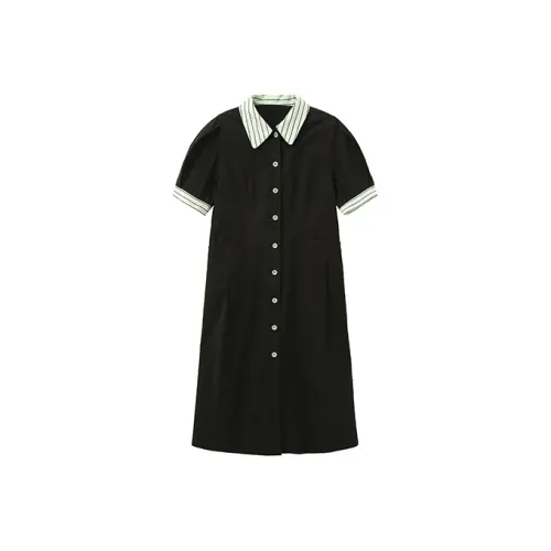 Cubic Женские Платья с Короткими Рукавами