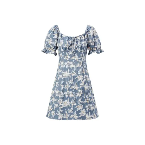 PEACEBIRD Короткий рукав Платье Женское