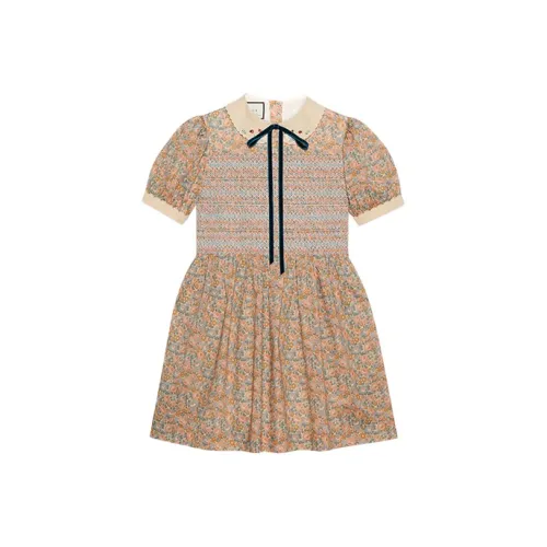 GUCCI Короткий рукав Платье Женское Многоцветное