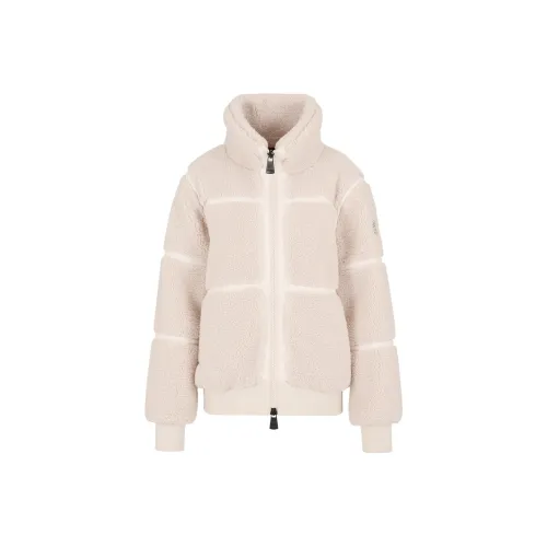 EMPORIO ARMANI EA7 FW24 Хлопковый пуховик Женский Миндально-молочный Белый