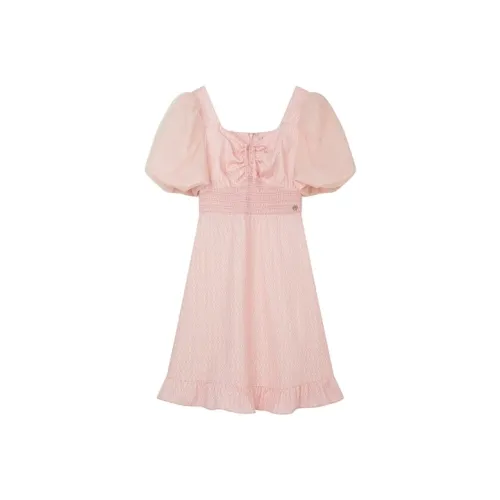 Teenie Weenie Светло-розовый Женские Короткие Платья с Рукавами