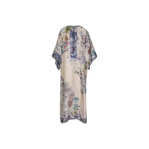ETRO Многоцветные Женские Длинные Платья с Рукавами